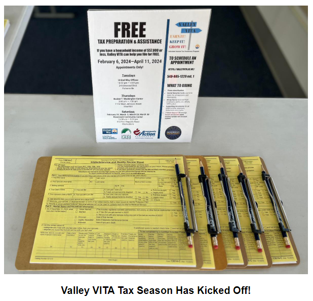 Valley VITA Tax Season Has Kicked Off!